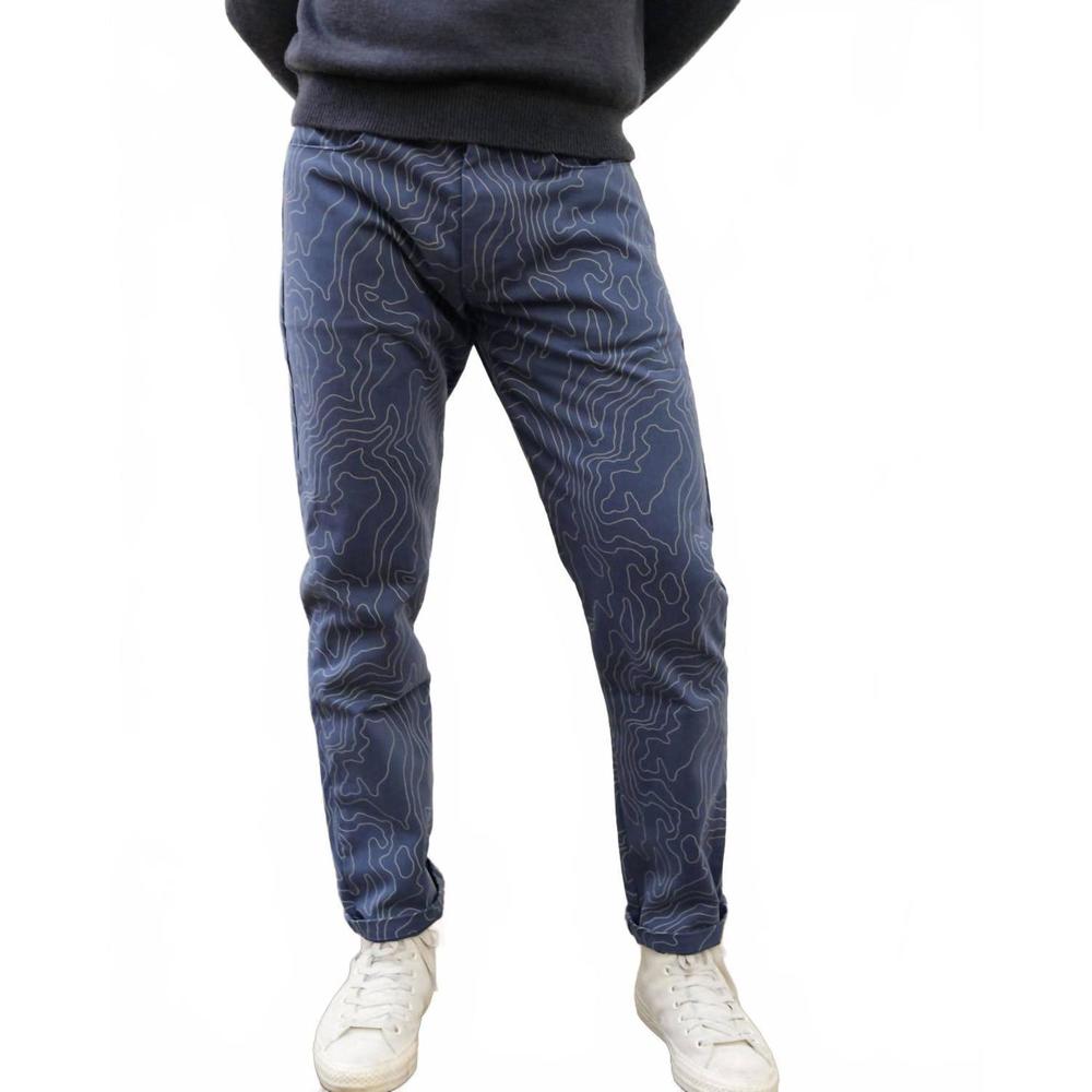 NEW ALEX CRANE canvas cham pant in river maps